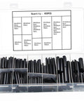 Roll Pins Assortment Kit Slotted Hollow Dowel Pins 450 Pcs For Auto Mechanical Workshop Pro Grade Gearhead Approved Repairs Durable Spring Steel With Black Oxide Finish in plastic box