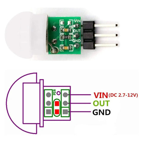 Five Pack PIR Motion Sensor Module With Pyroelectric Infrared Tech Top Notch Sensitivity Passive IR Sensor For Automatic Lighting And Home Security Ideal For Smart Home Projects And Easy Indoor Detection, AM312 PCB