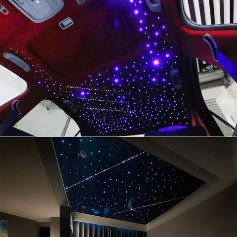 16W 550Pcs Fiber Optic Star Light Kit For Car Headliner With Meteor Shooting Star Effects in car and home ceiling application
