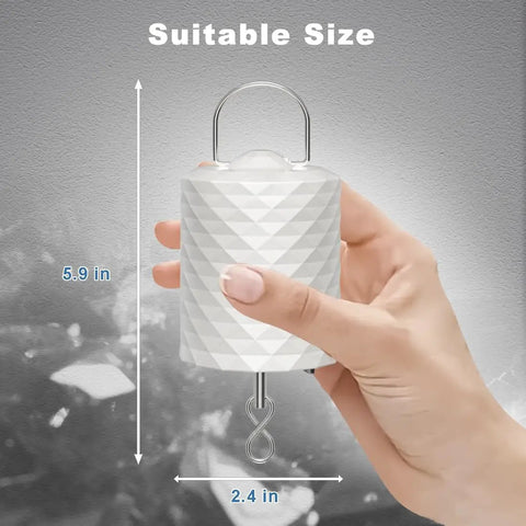 Remote Disco Ball Motor For 6 To 20 Inch Mirrors, 1 To 30 RPM, 3 Speeds, Two Way Spin, 0.5 1 2 Hour Timer, 12 Lbs Capacity, Battery Powered Wind Spinner For Baby Crib Mobiles And Room Decor, 5.9 x 2.4 in