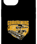 Combine King Harvester Operator Case for Your Phone with funny crop field theme, durable protection, easy grip, farm crew style.