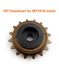 16T freewheel for MY1018 motor in bike spoke chain wheel and rear sprocket kit 32T with 16T freewheel adapter