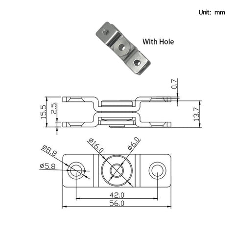 304 Stainless Steel Torque Hinge With 360 Degree Rotation Positioning Shaft 2.0 N m Heavy Duty Pro Grade Corrosion Resistant Cabinet Door Hinge With Hole 1 Piece For Cabinets And Enclosures, detailed diagram