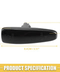 Mitsubishi Lancer Front LED Side Marker Lights Pair With Black Lens And Yellow Turn Signals 8351A001 Sidemarker Lamps dimensions