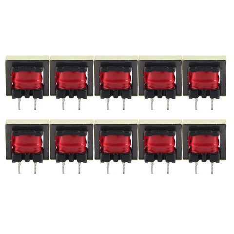 1300 To 8 Ohm Impedance Audio Transformer EE14 Single Phase Oil Immersed And Air Cooled 10 Pack front view