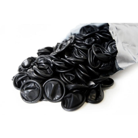 Static Dissipative Latex Conductive Finger Cots Powder Free Extra Large Black Pack Of 720 for spa, healthcare, and industrial jobs.