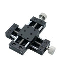 Dual Axis XY Linear Motion Stage With 40mm And 60mm Travel Manual Cross Sliding Table Stainless Steel Build Triangular Lead Screw Pro Grade CNC Positioning And Slick Industrial Motion
