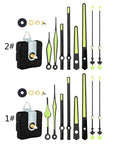 Quartz Clock Movement Kit For Repair And Replacement With Short Shaft, DIY Friendly Wall Clock Mechanism, tools, hands