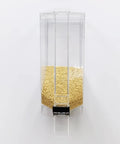 12 Gallon Gravity Bin Bulk Food Dispenser For Candy Cereal And Coffee Beans Heavy Duty Kitchen Hauler with golden food.