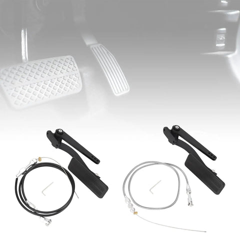 Beefed Up 36 Inch Mechanical Pedal Cable Assembly For LS Swaps Rock Solid Throttle Cable Clean Under Dash Routing Durable Pedal Linkage For Reliable Accelerator Performance And Easy LS Conversion, black pedal cable kit