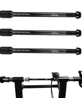 Bike Trainer Thru Axle Skewer 12x142 To 148mm Aluminum Alloy CNC Machined With Adjustable Width Spacers for indoor spin training