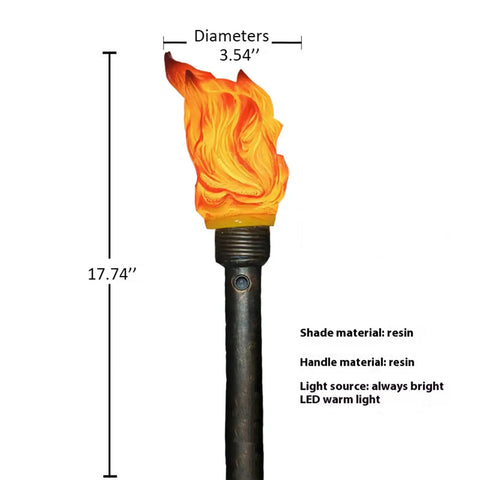 Realistic Flameless LED Torch Light Prop Lamp For Parties, Holidays, Patio Decor, Backyard Fun And Outdoor Sports Activities