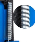 Close-up of hydraulic cylinder rods on Tough As Nails Hydraulic Toe Jack Lift With 30 Ton Top And 15 Ton Bottom Heft.