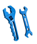 Adjustable AN Fittings Wrench Set For Hose Adapters 3AN 16AN With Double Ended 6AN To 8AN Socket Wrench Aluminum Blue