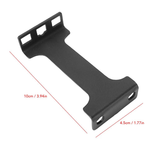 Built Tough 1U Aluminum Alloy Server Rack Depth Extender Kit Two Pack showing a black 10cm extendable bracket for network cabinets.