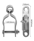 Adjustable Door Closing Hinges Set Of 2 Stainless Steel Gate Hinges dimensions view