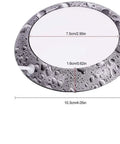 Smart Usb Coffee Mug Warmer And Electric Beverage Heater For Desk Use, oval shape, water droplet design, dimensions 10.3cm x 7.5cm.