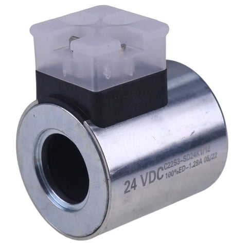 Premium Solenoid Valve Coil S1 024000 24VDC Direct Fit Replacement For Parker 028000 012000 Industrial Heavy Duty Hydraulic System Component Built Dang Tough