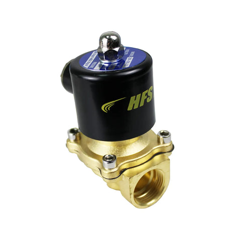 Electric Solenoid Valve Copper Normally Closed For Water Air And Gas 110V AC 1/2 Inch NPT with cast copper body