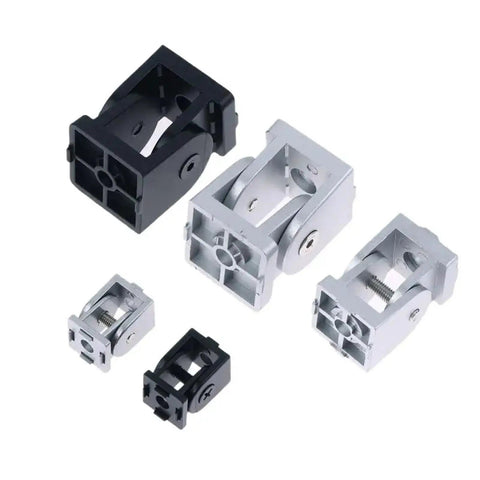 Heavy Duty Aluminum Profile Hinges With Adjustable Angles For 20 30 40 Series Profiles Zinc Alloy Industrial Connector