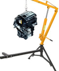 Hydraulic Hitch Mounted Pickup Truck Crane With 360 Degree Swivel 1000 Lbs Lift Capacity Three Adjustable Settings lifting engine