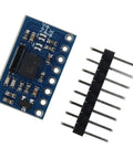 Nine Axis BNO055 Sensor Module With 3 Axis 12 Bit Accelerometer And 16 Bit Gyroscope Flexible Output For Accel Gyro And Magnetic Data Pro Grade Motion Sensor For Smartphones And Wearable Devices blue PCB with pin header
