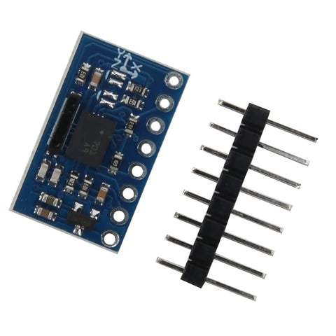 Nine Axis BNO055 Sensor Module With 3 Axis 12 Bit Accelerometer And 16 Bit Gyroscope Flexible Output For Accel Gyro And Magnetic Data Pro Grade Motion Sensor For Smartphones And Wearable Devices blue PCB with pin header