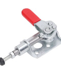 Pro Grade Push Pull Toggle Clamp Featuring Rock Solid Eighty Eight Pound Holding Force And Lightning Fast Sixteen Point Four Millimeter Stroke for heavy-duty use.