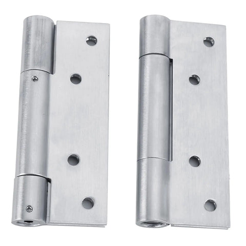 2 Pack Self Closing Door Hinges With Hydraulic Buffer For Quiet Smooth Auto Close, stainless steel spring hinge