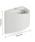 Dope LED Wall Sconce Light 7W Warm White 2700K Up And Down Plaster Finish Indoor Wall Lamps with dimensions