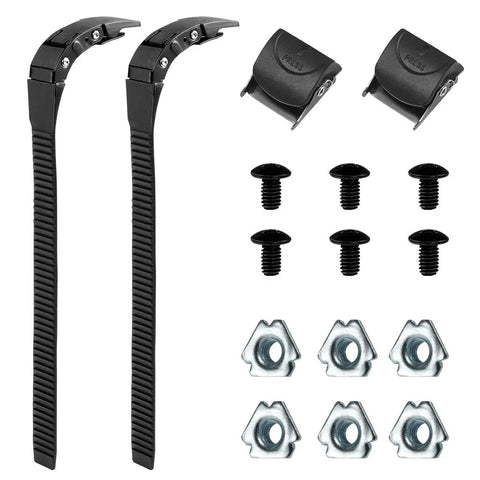 Must-Have 2 Pack Inline Skate Strap Replacement Kit With Adjustable Buckles, Roller Brake Screws And Nuts For Inline And Quad Skates