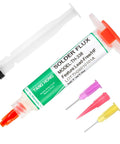 No Clean Solder Flux Paste For Electronics Soldering Pro Grade Lead Free Rosin Flux syringe with applicator tips