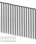 12G Steel Bike Spokes For Electric Bicycles And E-Bikes, Heavy Duty 2.5Mm Gauge, 70 To 300Mm Length, Black, With Nipples, 20 Pieces