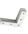 80mm L Shaped Flat Stainless Steel Corner Brackets for Shelves and Cabinets, heavy duty shelf supports, stack of connectors