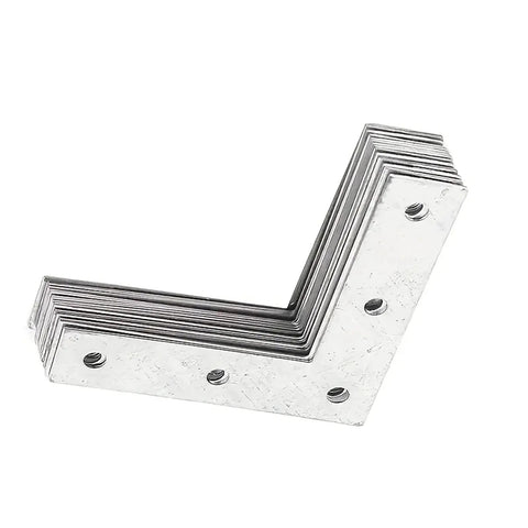 80mm L Shaped Flat Stainless Steel Corner Brackets for Shelves and Cabinets, heavy duty shelf supports, stack of connectors