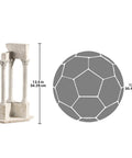Temple Of Vespasian Corner Column Replica With Acanthus Corinthian Capital For Indoor Outdoor Decor next to size chart