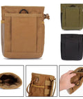 Tough As Nails 600D Nylon Waist Pack With Multiple Pockets And Drawstring Closure For Climbing Chalk Storage in three colors