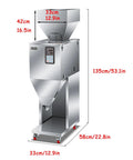 Hassle Free Automatic Powder And Granule Filling Machine With Smart Controls, stainless steel, dimensions 135cm x 58cm x 42cm.