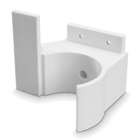Lego Shuttle Carrier Aircraft 10360 Wall Mount Space Saving Display Bracket, sturdy single-piece design, white color