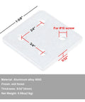 Eight Pack Flat Joining Plates For 20 Series T Slot Aluminum Profiles 2020 And 2040 Four Hole Straight Plate One And Five Eighth Inch Square 6063 Aluminum Mill Finish Great For DIY Projects And Custom Builds