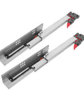 10 Inch Soft Close Drawer Slides With Hidden Undermount Design, Full Extension Steel Rails For Kitchen Cabinets