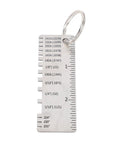Pro Grade Stainless Steel Weld Seam Gauge For Metal Fabrication, Heavy Duty Weld Thickness Tool with measurements and keyring