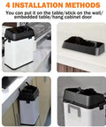 Automatic Electric Portafilter Grinder Cleaner For Espresso Machines With High Speed Rotation and Premium Black Finish in multiple installation methods.