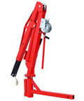 Heavy Duty Hydraulic Jib Crane With Hitch Mount Lift For Pickup Trucks And Pwc Boats Features Rock Solid Steel Frame and handle.