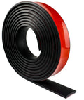 Adhesive Backed Neoprene Rubber Strips For DIY Gaskets And Seals, Heavy Duty Self Adhesive Sheets And Rolls, One Inch Wide, Red Backing
