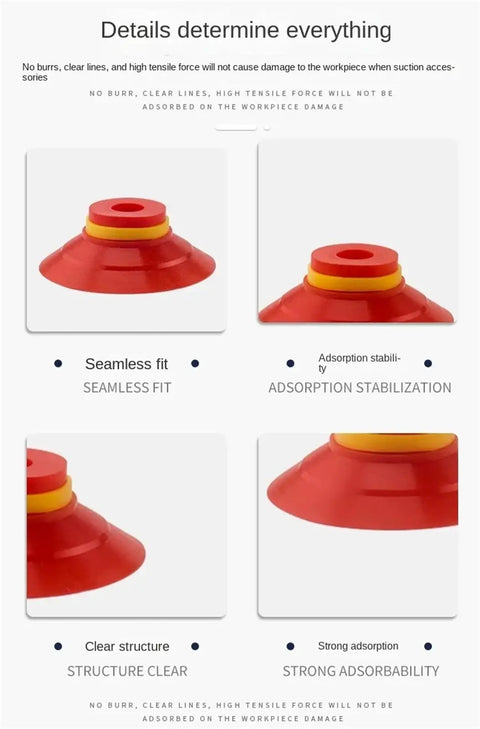 Heavy Duty Manipulator Vacuum Chuck F15 To F50 Grass Green Suction Cup Handle with clear structure and strong adsorption features.