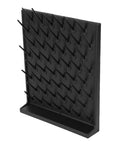 Heavy Duty Lab Drying Rack With 52 Removable Pegs Polypropylene glassware drainer showing black pegs and drainage base.