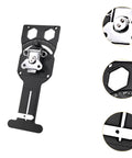 ShengQuanHao Adjustable Aluminum Alloy Guide Rail Tool For Precision Wood Cutting And Home Carpentry with secure clamp detail.
