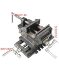 Fabater Drill Press Vise Heavy Duty Steel Construction with widened jaws, measuring 30cm, ideal for secure machining.