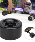 High-quality 90Mm PU 80A Shockproof Wheel Set for DIY electric scooters and skateboards, shown with a skateboard setup